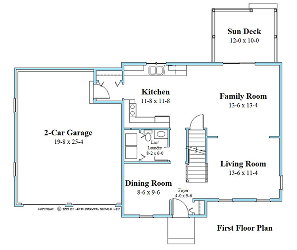 colonial first floor plan